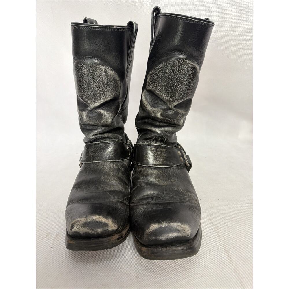 Harley Davidson Quentin Leather Motorcycle Boots Men’s Size 11.5 Skulls